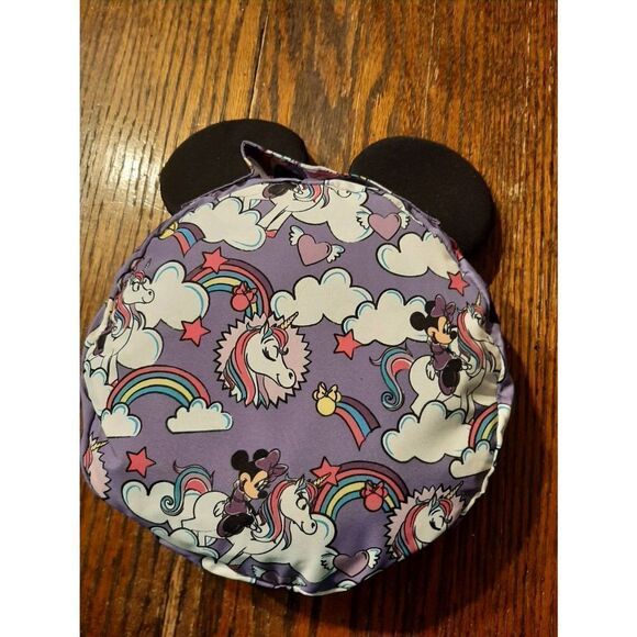 Girls Size 4 Disney Store Minnie Mouse Unicorn Packable Hooded Jacket Ears - Picture 10 of 10
